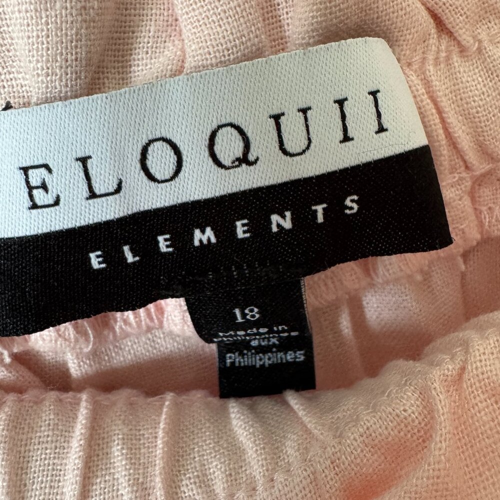 Eloquii Elements Size 18 Linen Blend Pants Pull O… - image 4